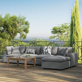 Commix 5-Piece Outdoor Patio Sectional Sofa Modway Model: eei-5583